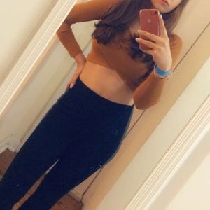 Crop top- Tan - Wrap Crop